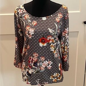 Floral Print Women's Blouse